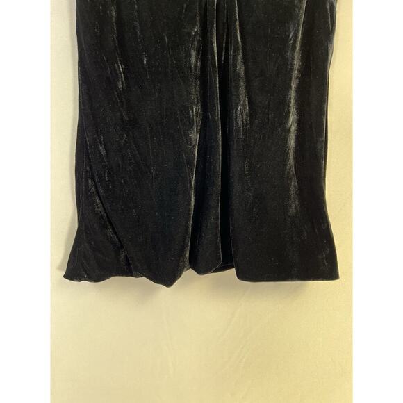 NWT VTG Y2K Black Babydoll Top Velvet Fairycore Whimsigoth Dark Romance Italy - Picture 4 of 11